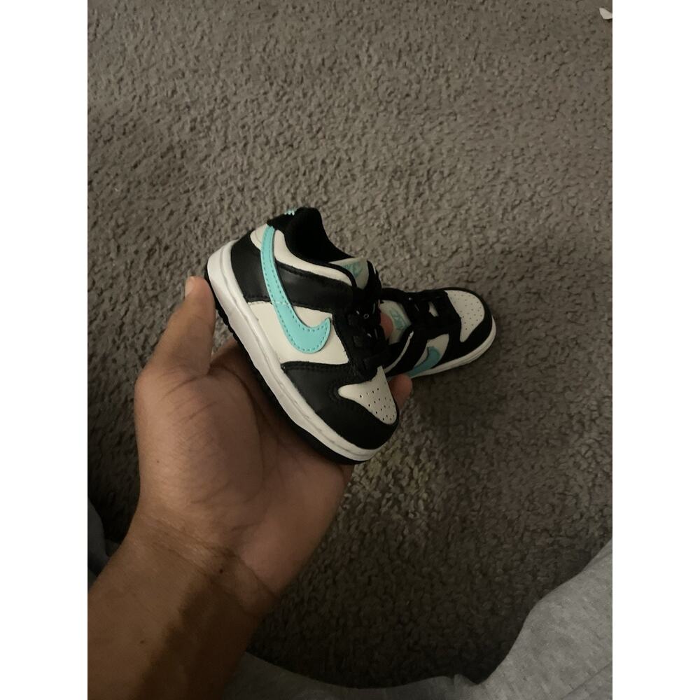 Size 4c-Toddler Nike Dunk Low Light Bone Tropical Twist Shoes CW1589-003